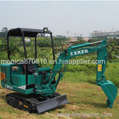 1.8ton Crawler Hydraulic Backhoe Mini Excavator with Canopy