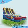 Blue Ultimate Swimming Pool Inflatable Dry Slides Double For Open Air