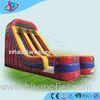 Yellow Double Renting Inflatable Dry Slides For Children Playground