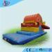 0.4mm Shark inflatable bounce slide / blue Inflatable Playground Slide