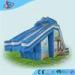 Kids Outdoor Commercial Inflatable Water Slides Blue For Musement Park