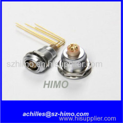 10pin 12pin pcb right angle metal lemo electronic connector for PCB cable