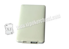 Portable Gambling Accessory Silver Lithium Battery with 8 Led T-Shirt Button Camera