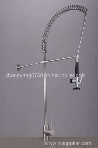 Cold and hot water kitchen faucet