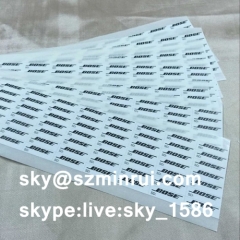 Non Removable Anti Counterfeiting Security Sticker Labels for Tamper Proof