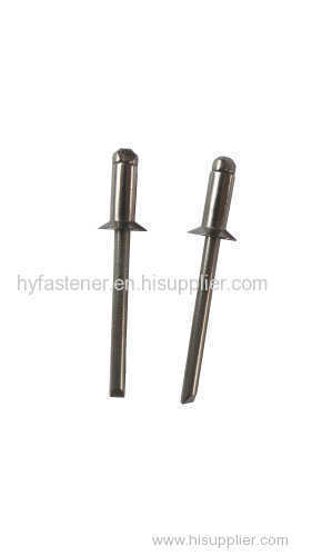 Steel countersunk head open end blind rivet