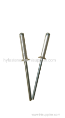 aluminum steel countersunk open end blind rivet