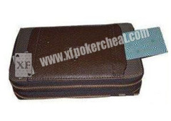 Black Leather Man Style Wallet Poker Cheat Device/ Poker Cheat Tools
