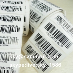 Self Destructible Barcode Stickers Label Roll Printing with Sequence Number