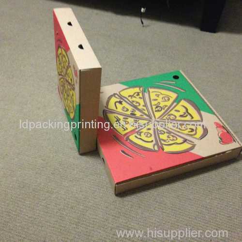 Various size flexo printing pizza box customized packaging pizza box