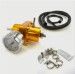 Aluminum Adjustable Fuel Pressure Regulator Kit AN 6 6-AN Fitting Gauge Braided Line Blue