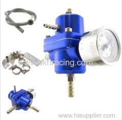 Adjustable Fuel Pressure Regulator with Pressure Gauge