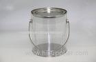 Transparent Barrel Chocolate Metal Storage Tins With Lids 150 X 170 mm