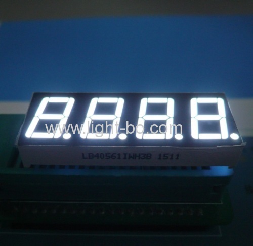 4 dígitos 0,56 polegadas ultra brilhante azul Common Anode 7 Segment Display LED