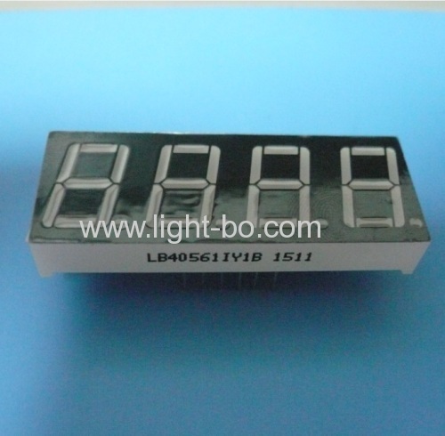 4 digit 0.56 inch Common Anode Ultra Amber 7 Segment LED Display