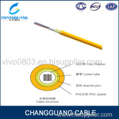 Indoor ribbon fiber optic cable