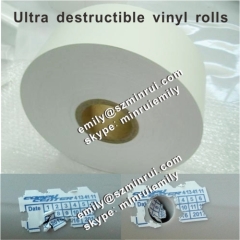 Hot Sale Eco-friendly Destructive Vinyl Label Materials for Printing House Use