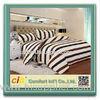 Striped Luxury White / Blue / Red Polyster Cotton Bed Sheets Soft Fitted