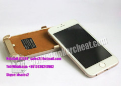 Iphone 6 Golden Plastic Charger Case Poker Scanner With Micro Camera