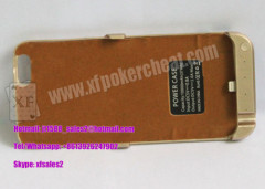 Iphone 6 Golden Plastic Charger Case Poker Scanner With Micro Camera
