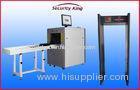 FCC small channel X Ray Baggage Scanner XRay Machines with 6zone metal detector for Airport