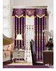 Embroidery Polyester Woven Drawstring Curtains / Colorful Decorative Door Curtain