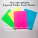 Fluorescent Color Ultra Destructible Breakable Eggshell Sticker Papers