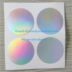 The top manufacturer of self-adhesive destructible label in China custom anti-fake hologram foil warranty screw label