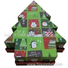 Christmas Tree Shape Paper Box