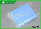 Blue SMS Material 65g Disposable Cot Sheets For Hospital 40''x84''
