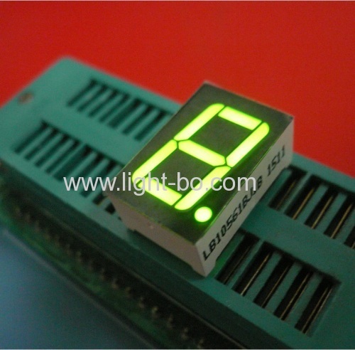 Super green 0.56 common cathode single digit 7 segment led display for instrument panel