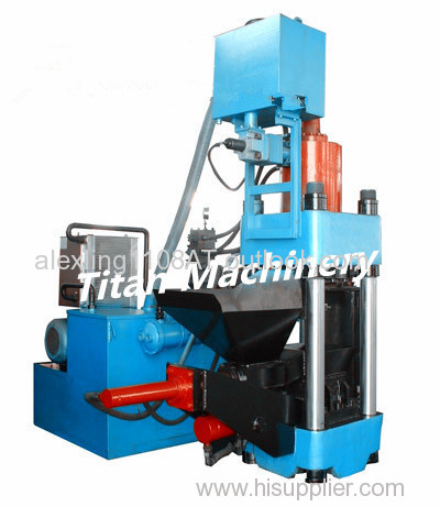 hydraulic cast iron chips briquetting press machine