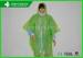 PE Colored Disposable Rain Poncho One Size Fit All With Hood