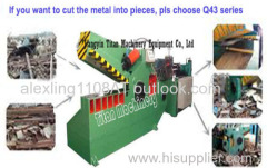 scrap metal steel pipe cast iron cutting machine