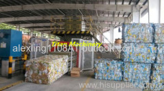 horizontal baler with automatic belting for waste paper newspaper cardboard carton plastic PET bottle aluminum cans