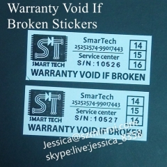 Custom Anti-theft Label Tamper Proof Warranty Self Adhesive Seal Sticker Breakable Security Warranty Label