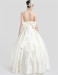 ALBIZIA Retro Beading Ivory Satin Sweetheart Strapless Floor Length Appliques Wedding Dresses