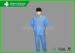 Workwear Non - woven Disposable Scrub Suits For Nursing Blue