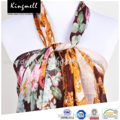 2015 Fall custom design silk fashion long scarf