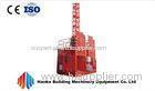 2000 kg Painted / Hot Dipped Zinc Construction Material Hoist SC200 / 200