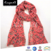 2015 High quality custom designed digital printing fashion silk scarves