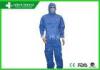 Factory Uniform Disposable Protective Coverall / Blue Disposable Chemical Suit