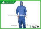 Factory Uniform Disposable Protective Coverall / Blue Disposable Chemical Suit