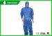 Factory Uniform Disposable Protective Coverall / Blue Disposable Chemical Suit