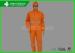 Orange Safety Construction Working Disposable Biohazard Suits For Oil And Gas
