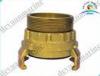 Brass French Type Fire Fighting Equipment Fire Hose Coupling With Storz Female