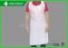 White / Blue / Pink Plastic Disposable Waterproof Aprons For Industry