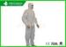 Waterproof Plastic Disposable Protective Suits / Coverall For Factory Uniform