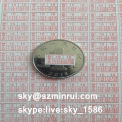 Printable Security Custom Destructible Vinyl Sticker Label with Brittle Fragile Cover