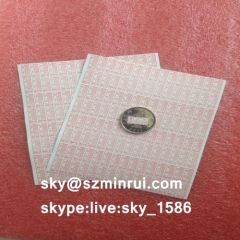 Printable Security Custom Destructible Vinyl Sticker Label with Brittle Fragile Cover
